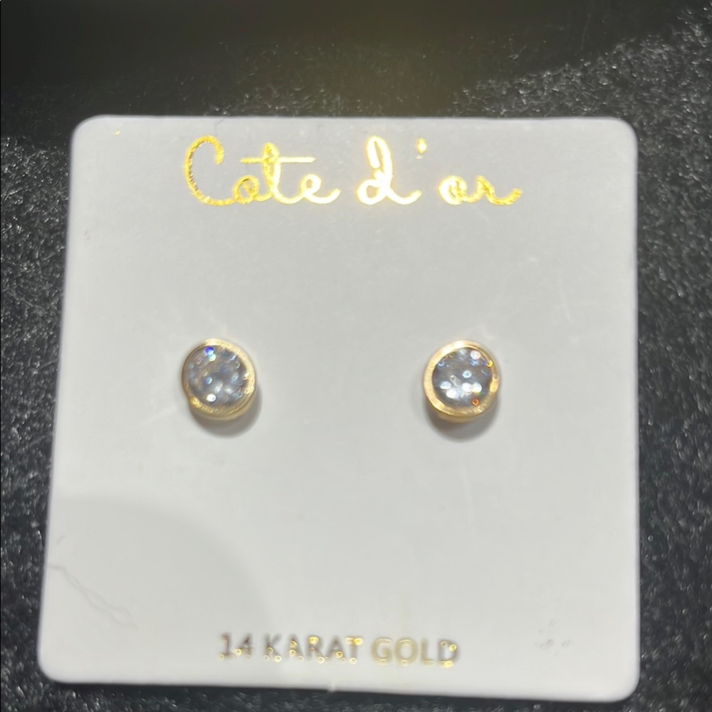 Gold Stud Earrings
